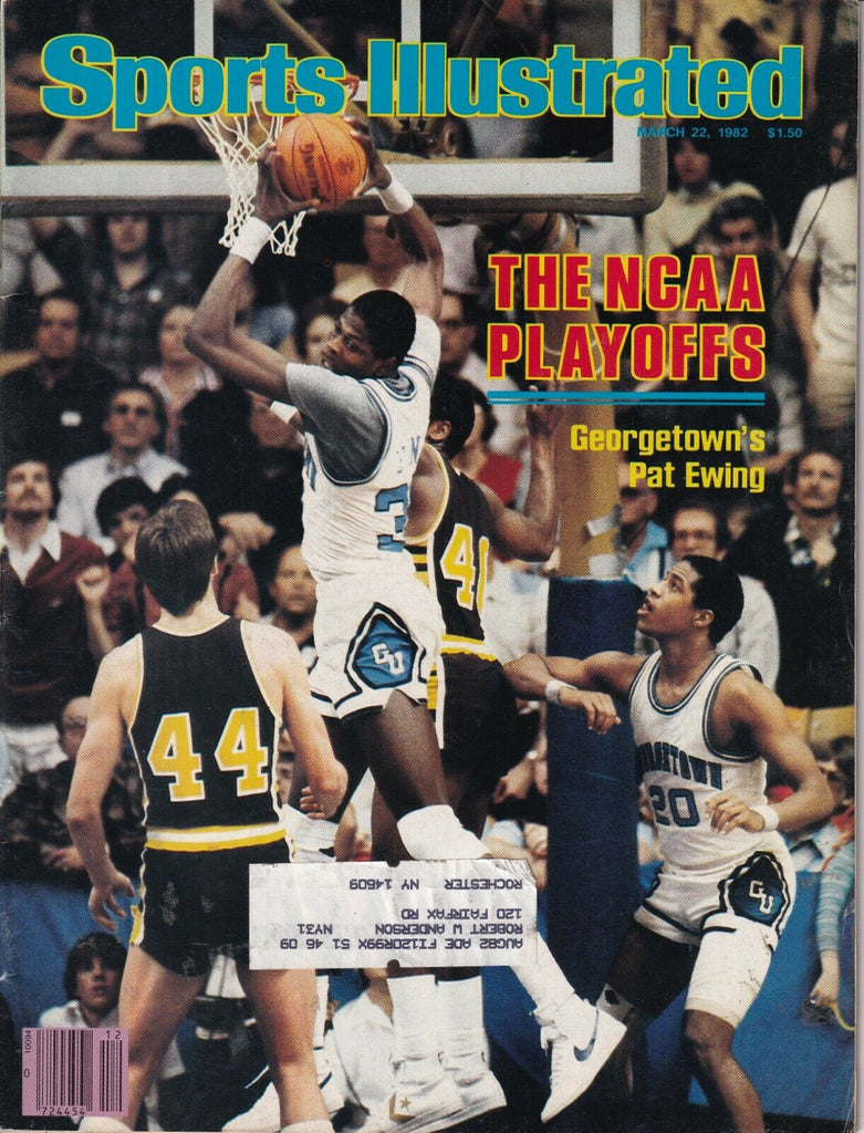Sports Illustrated Magazine NCAA Playoffs Pat Ewing March 22, 1982 040819nonr
