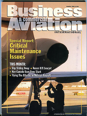 Business & Commercial Aviation International Magazine January 1998 FAA 030416jhe