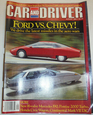 Car And Driver Magazine Ford Vs Chevy August 1984 123014R2