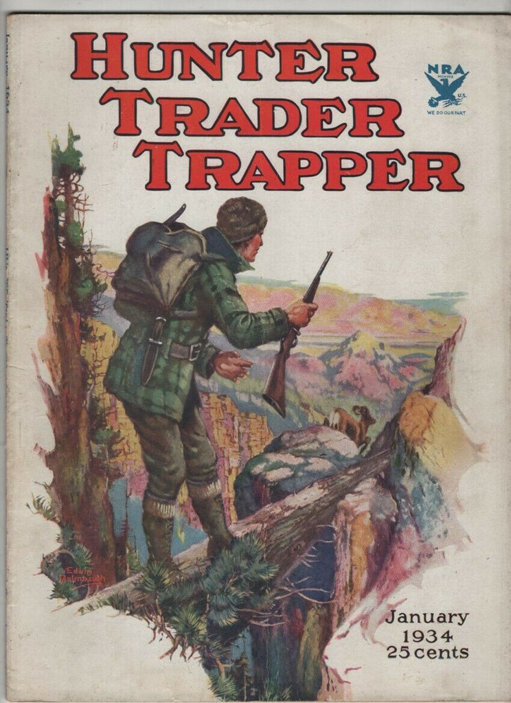 Hunter Trader Trapper Mag Mink Trapping January 1934 021021nonr