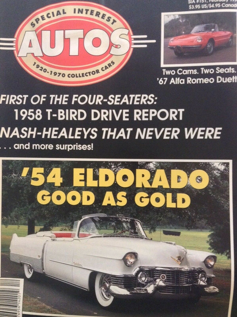 Special Interest Autos Magazine 1958 T-Bird Drive February 1996 042118nonrh