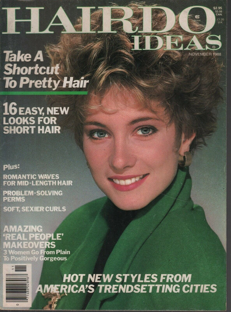 Hairdo Ideas November 1988 Vintage Hairstyle Magazine Romantic Waves 072919AME