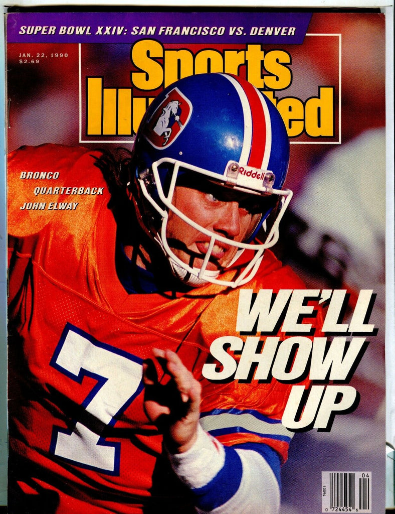 Sports Illustrated Magazine January 22 1990 John Elway EX No ML 021817jhe