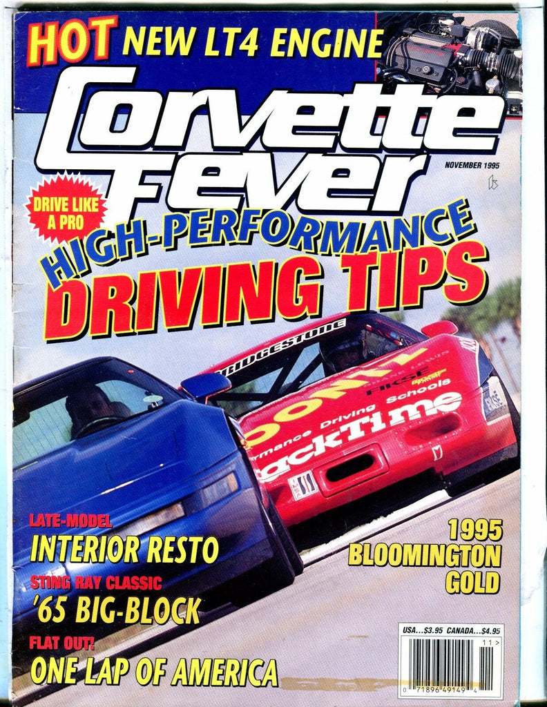 Corvette Fever Magazine November 1995 Driving Tips VG No ML 042617nonjhe