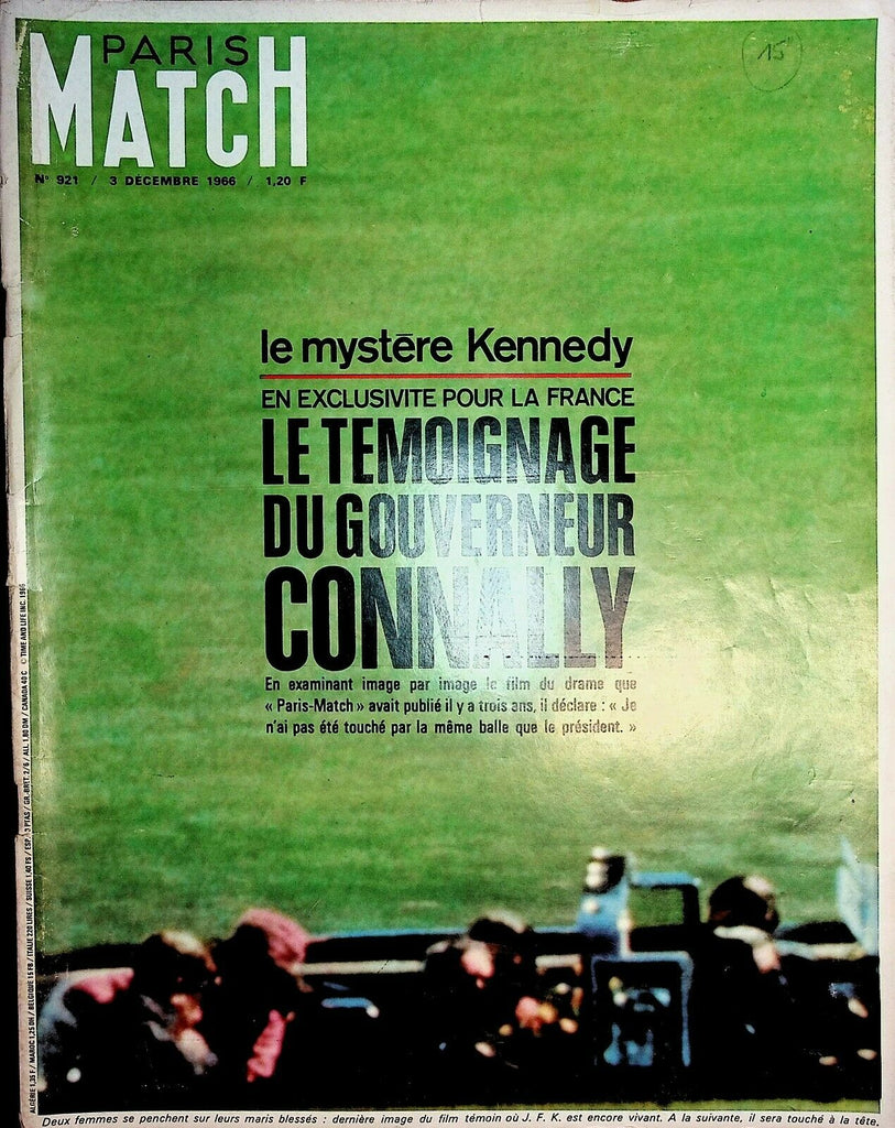 Paris Match Magazine December 3 1966 John F Kennedy Assassination 030421ame2