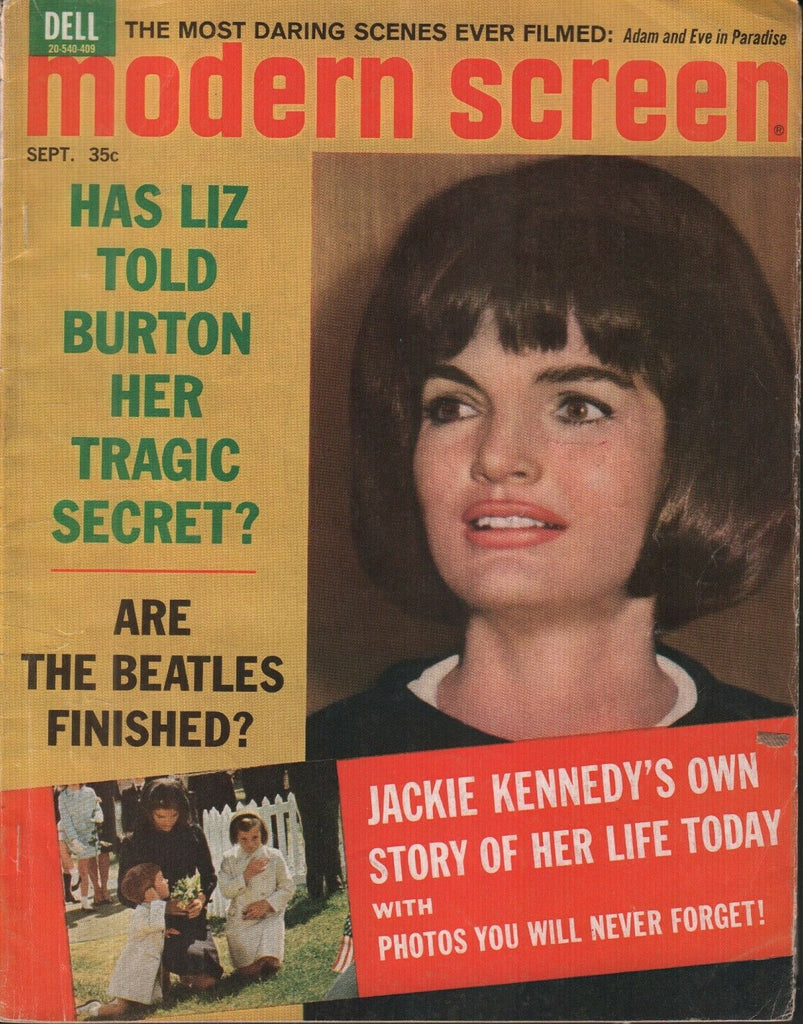 Modern Screen September 1964 Jackie Kennedy John F Elizabeth Taylor 071019AME