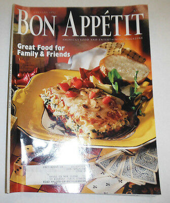 Bon Appetit Magazine Great Food For Family & Friends January 1992 101414R