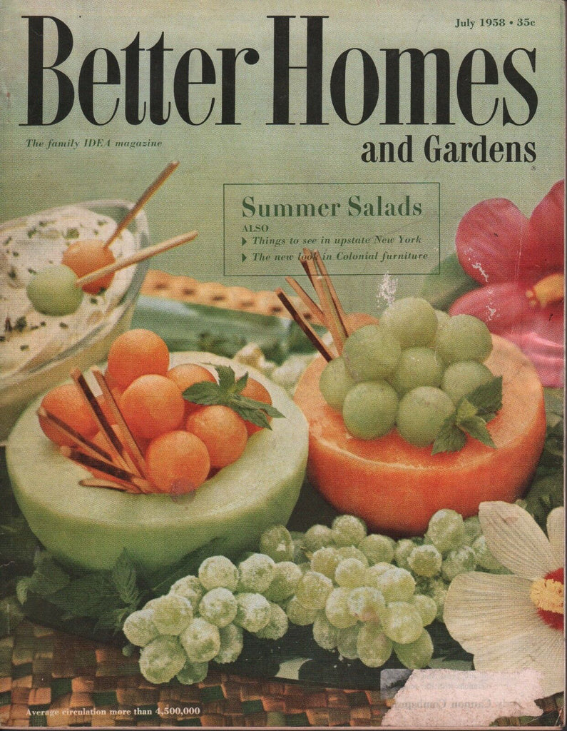 Better Homes & Gardens July 1958 Summer Salads 072717nonDBE