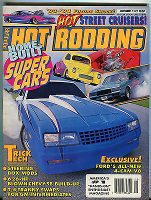 Popular Hot Rodding Magazine October 1992 Home Built Super Cars EX 021716jhe