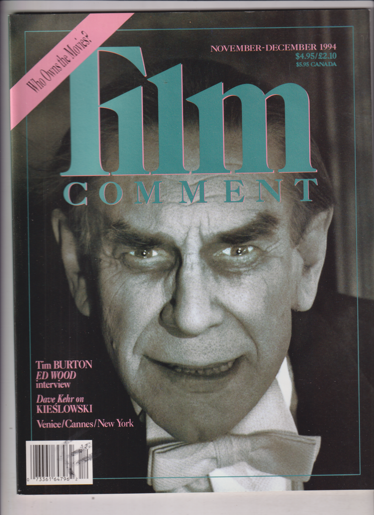 Film Comment Mag Tim Burton Ed Wood Dave Kehr November/December 1994 121719nonr