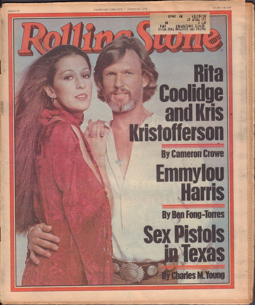Rolling Stone February 23 1978 Kris Kristofferson, Rita Coolidge wML 122016DBE