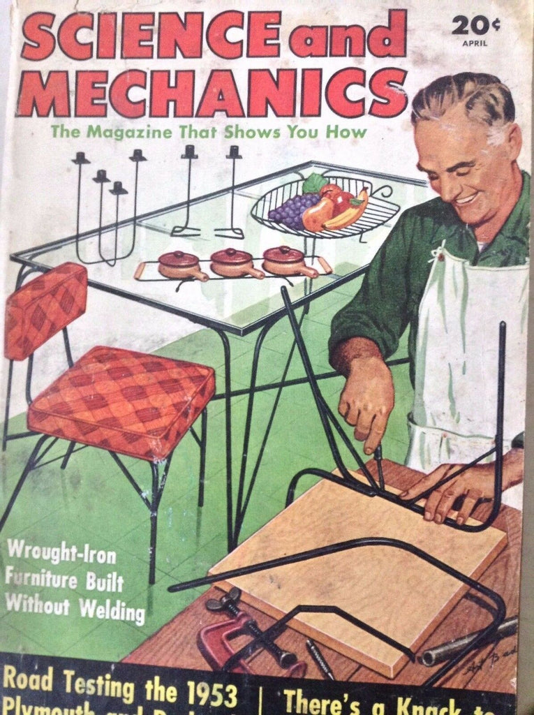 Science And Mechanics Magazine Wrought Iron Furniture April 1953 082917nonrh
