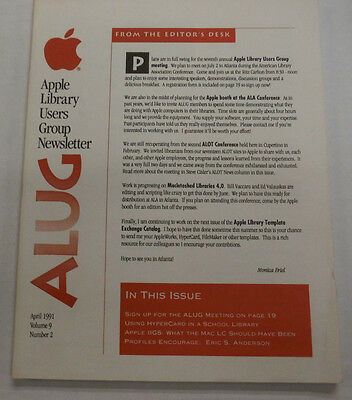 Apple Library Users Group Magazine Hypercards School April 1991 100214R1