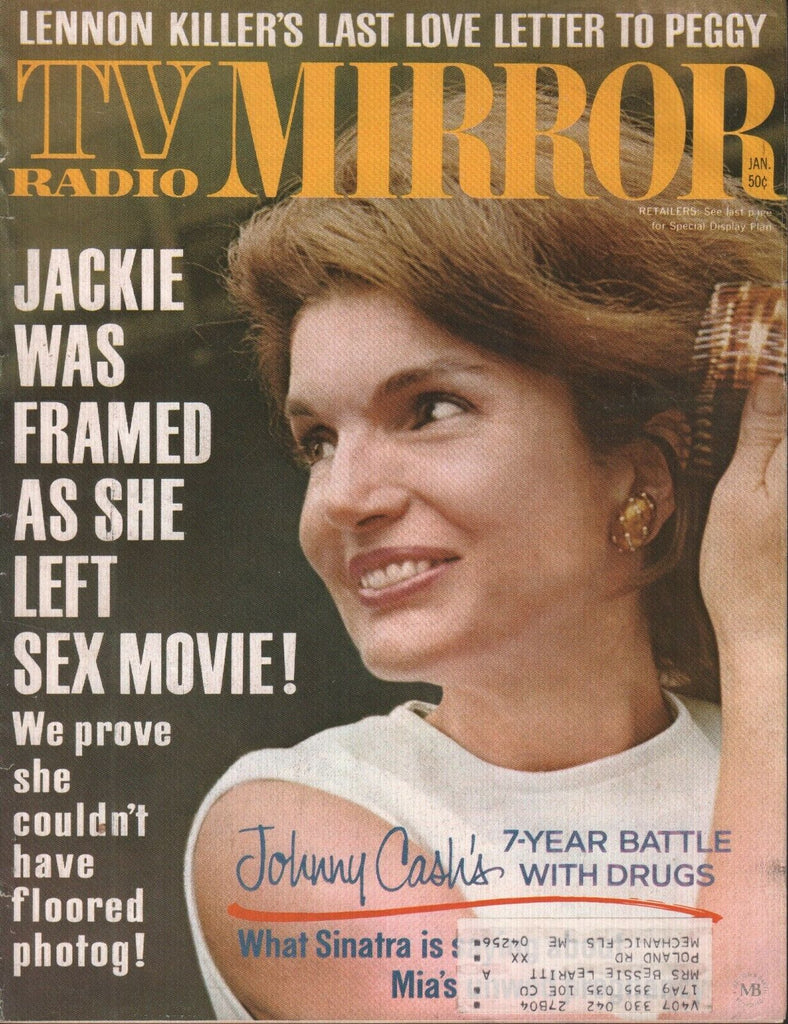 TV Radio Mirror January 1970 Jackie Kennedy Johnny Cash Frank Sinatra 071019AME