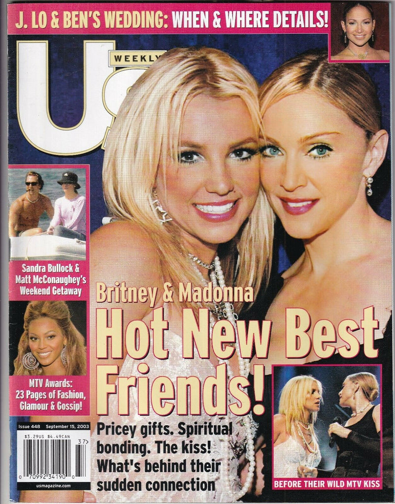 Us Weekly Britney Spears & Madonna Beyonce Knowles September 15, 2003 112719nonr