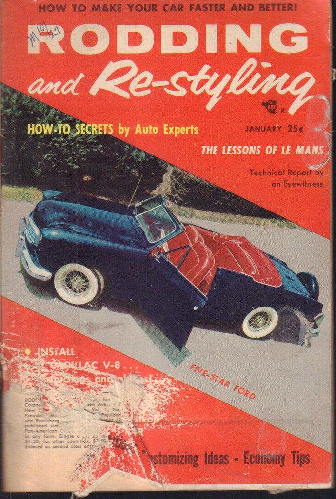 Rodding and Re-Styling January 1956 Five Star Ford 091118AME
