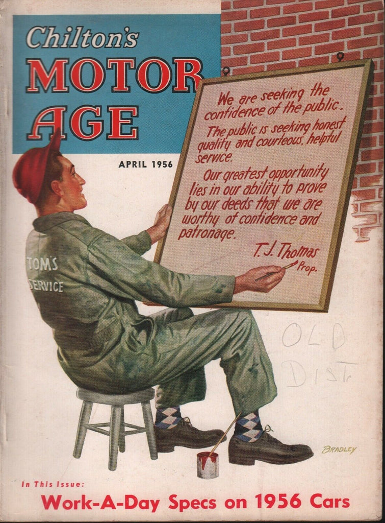 Chilton's Motor Age April 1956 T.J. Thomas 100218ame