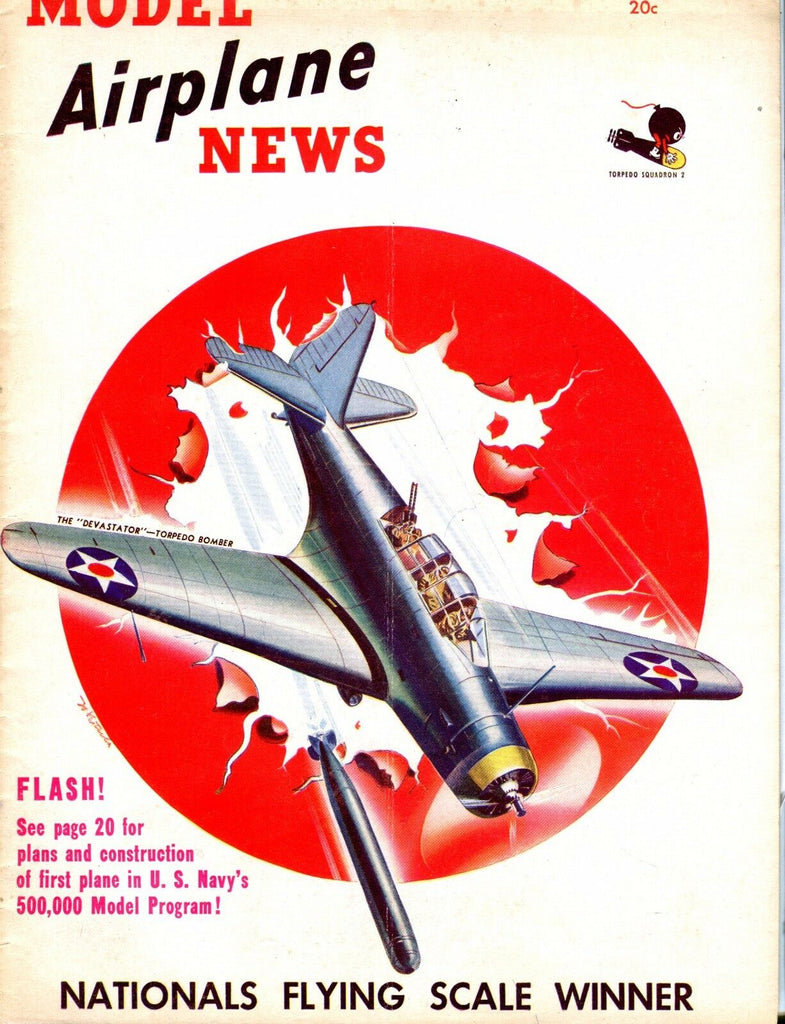 Model Airplane News Magazine May 1942 Torpedo Bomber GD 041417nonjhe