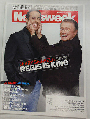 Newsweek Magazine Regis Philbin & Jerry Seinfeld November 2011 051915R