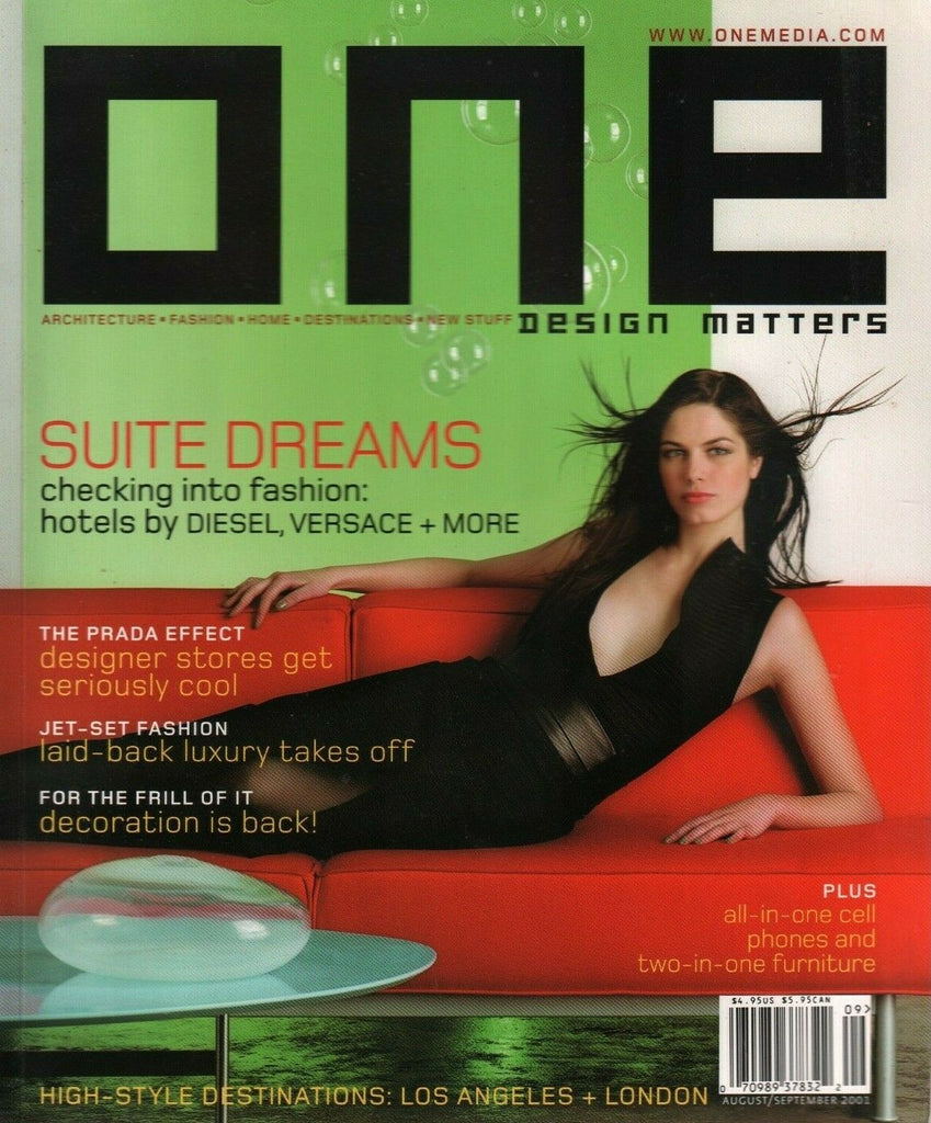 One Magazine August September 2001 Architeture Fashion Design 012220AME2