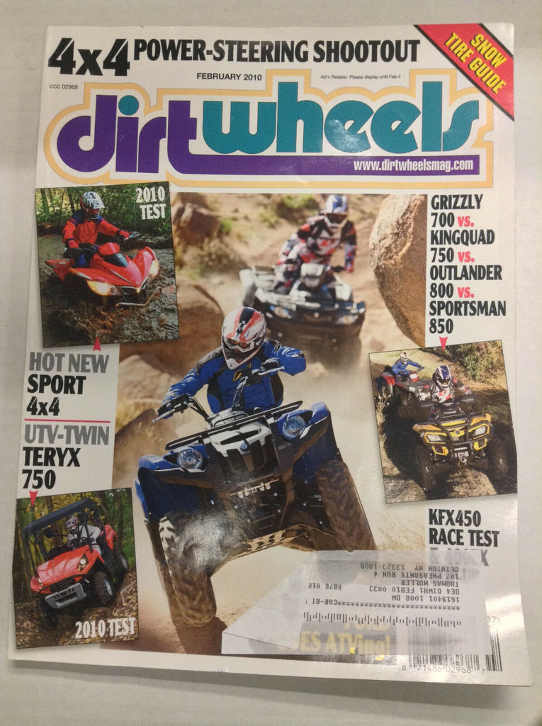 Dirt Wheels Magazine Grizzly 700 Kingquad 750 February 2010 032617nonR