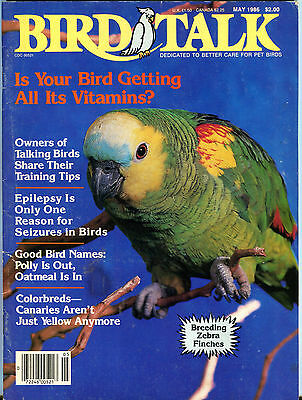 Bird Talk Magazine May 1986 Breeding Zebra Finches EX 062716jhe