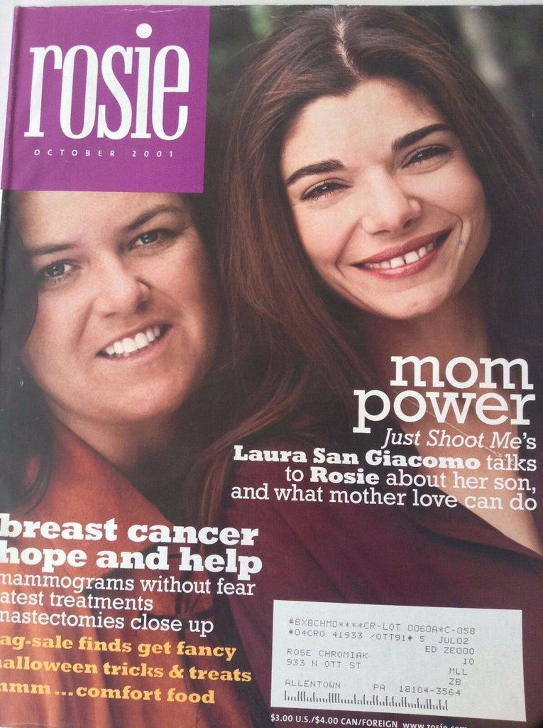 Rosie Magazine Laura San Giacomo & Rosie October 2001 090117nonrh