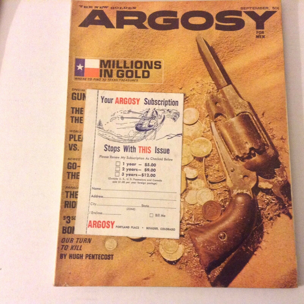 Argosy Magazine Millions In Gold September 1963 052517nonrh