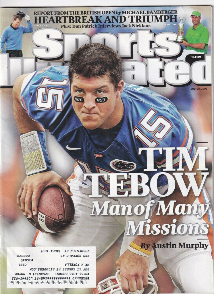 Sports Illustrated Tim Tebow Man Of Missions July 27, 2009 091619nonr