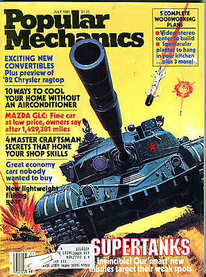 Popular Mechanics Magazine July 1981 Supertanks EX 050216jhe