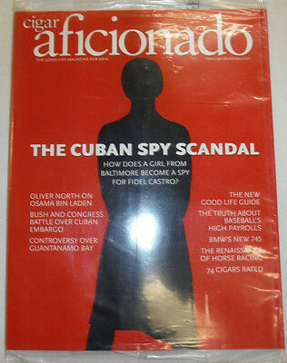 Cigar Aficionado Magazine The Cuban Spy Scandal June 2002 SEALED 033115R