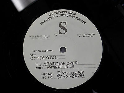 STARTING OVER NATALIE COLE 33 RPM EX+ 111115 TLJ