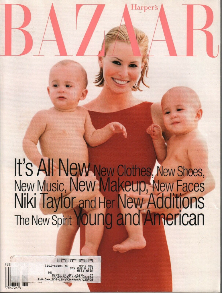 Harper's Bazaar February 1996 Niki Taylor Kate Moss 031020AME2