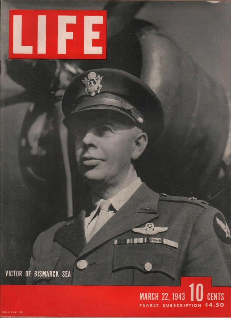Life March 22 1943 WWII Victor of Bismarck Sea Vintage Advertisements 081619AME