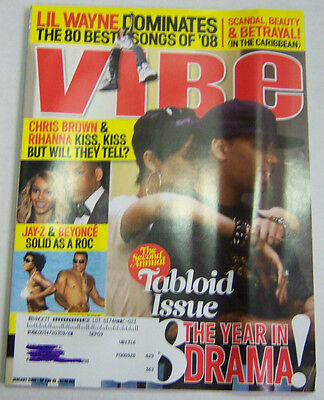 Vibe Magazine Chris Brown & Rihanna, Jay-Z And Beyonce January 2009 030713R