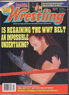 Inside Wrestling July 1992 the Undertaker, Big Van Vader VG 050616DBE
