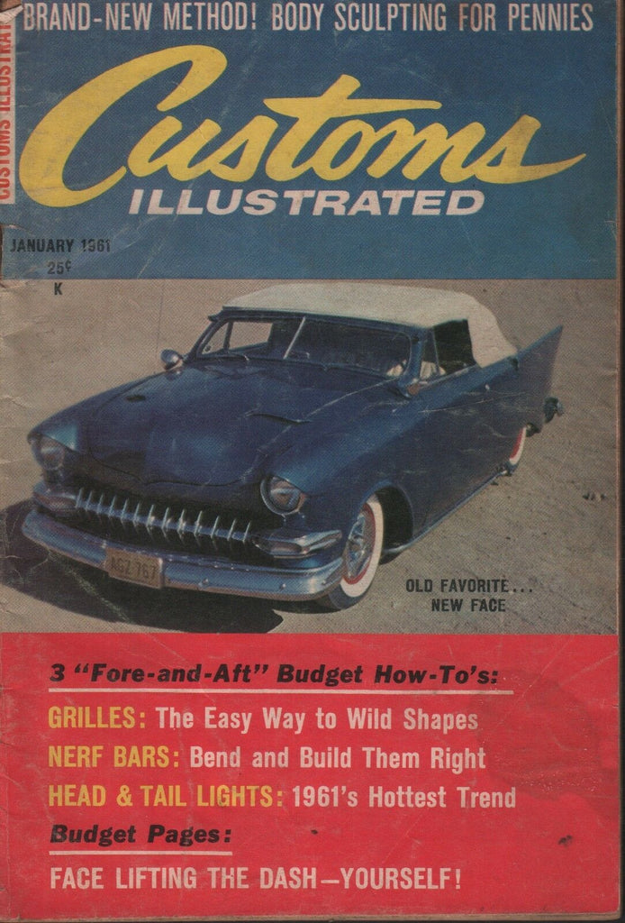 Custom Illustrated January 1961 1951 Ford 1951 GMC 082118DBE