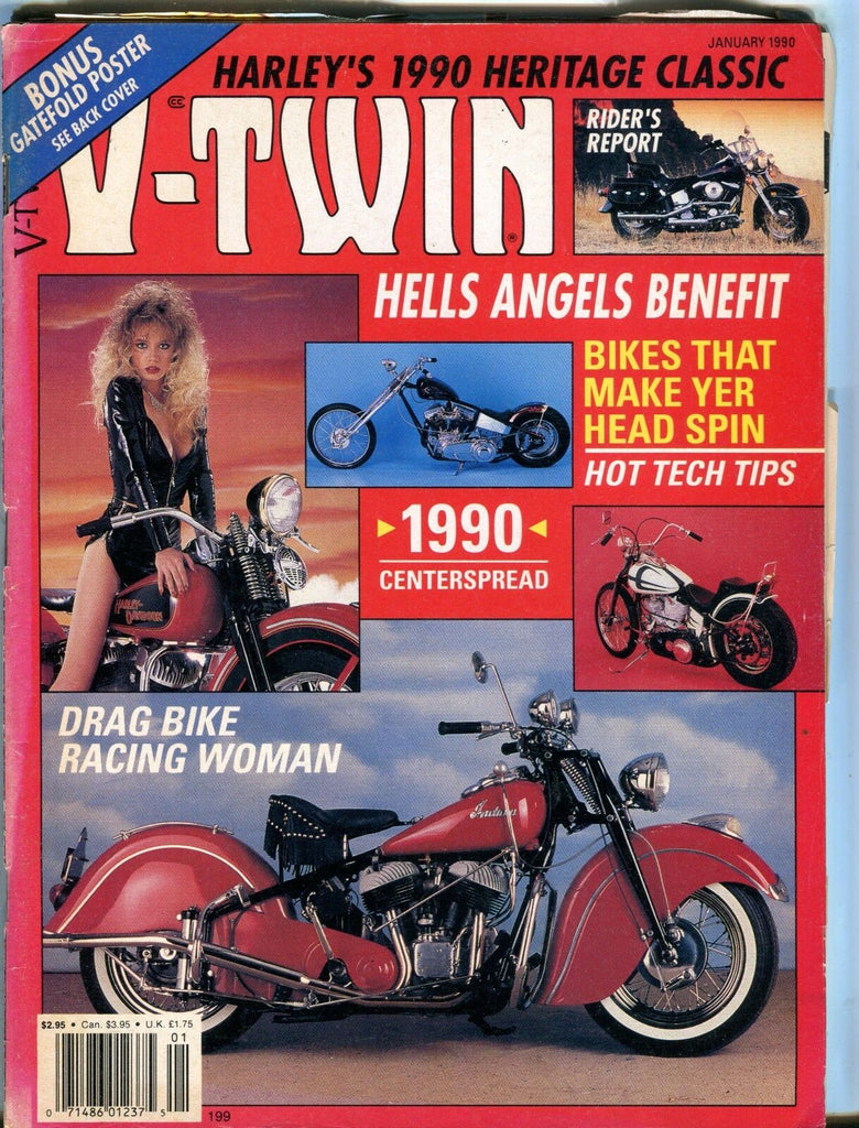 V-Twin Magazine January 1990 Harley 1990 EX No ML 042917nonjhe