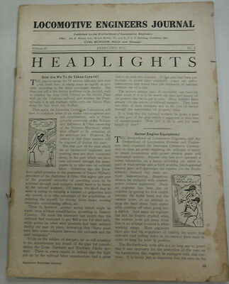 Locomotive Engineers Journal Magazine Headlights February 1931 071615R2