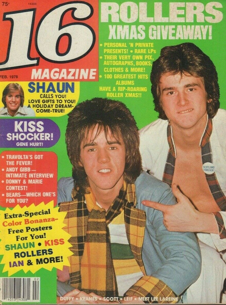 16 magazine February 19787 KISS Shaun Cassidy 021419DBE