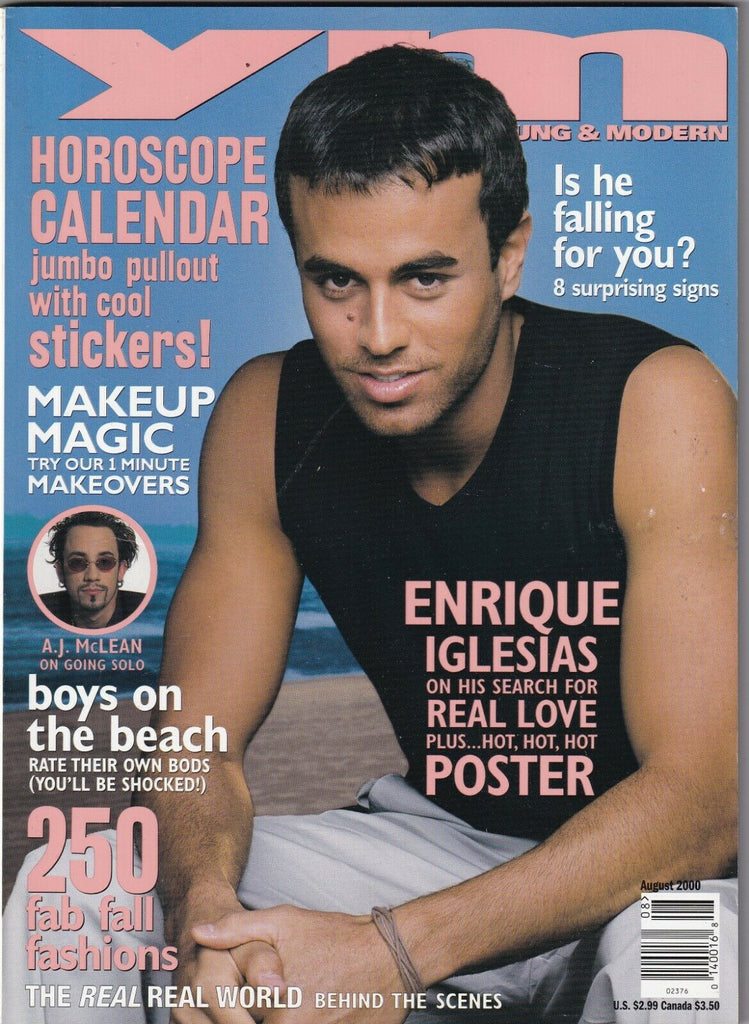 Young & Modern Magazine Enrique Iglesias A.J. McLean August 2000 081319nonr