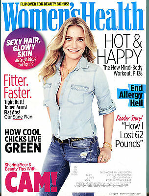 Women's Health Magazine August 2016 Cameron Diaz EX 041516jhe