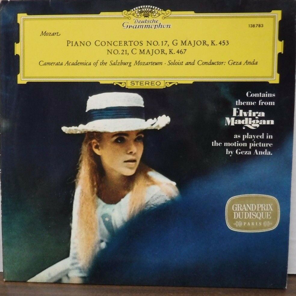 Mozart Piano Concertos Geza Anda theme from Elvira Madigan 33RPM 112016LLE