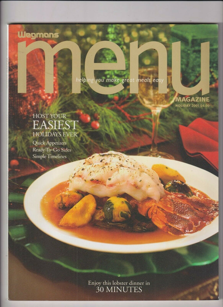Wegmans Menu Mag Host Your Easiest Holidays Ever Holiday 2005 102319nonr