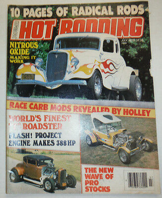 Car Craft Magazine Nitrous Oxide & Race Carb Mods July 1978 NO ML 012115R2