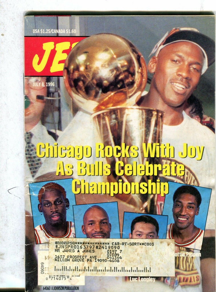 Jet Magazine July 8 1996 Michael Jordan Chicago Bulls 071117nonjhe