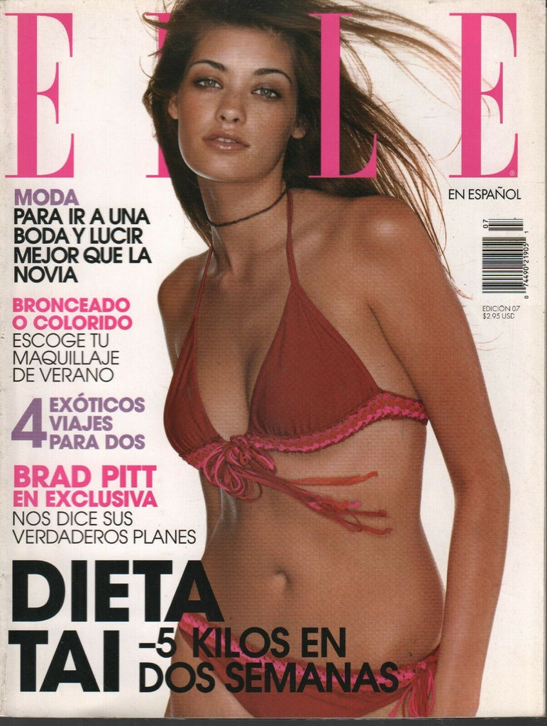 Elle Spanish Fashion Magazine July 2002 Brad Pitt Megan Ewing 101320ame