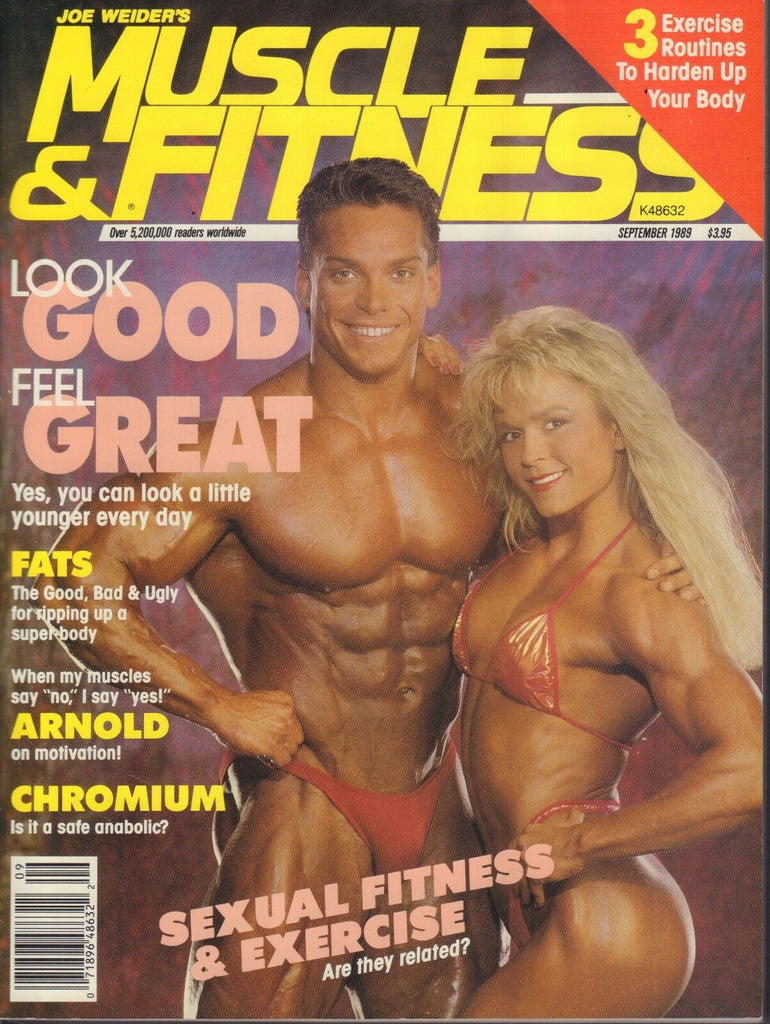 Muscle & Fitness September 1989 Tonya Knight Arnold Schwarzenegger 121218DBE