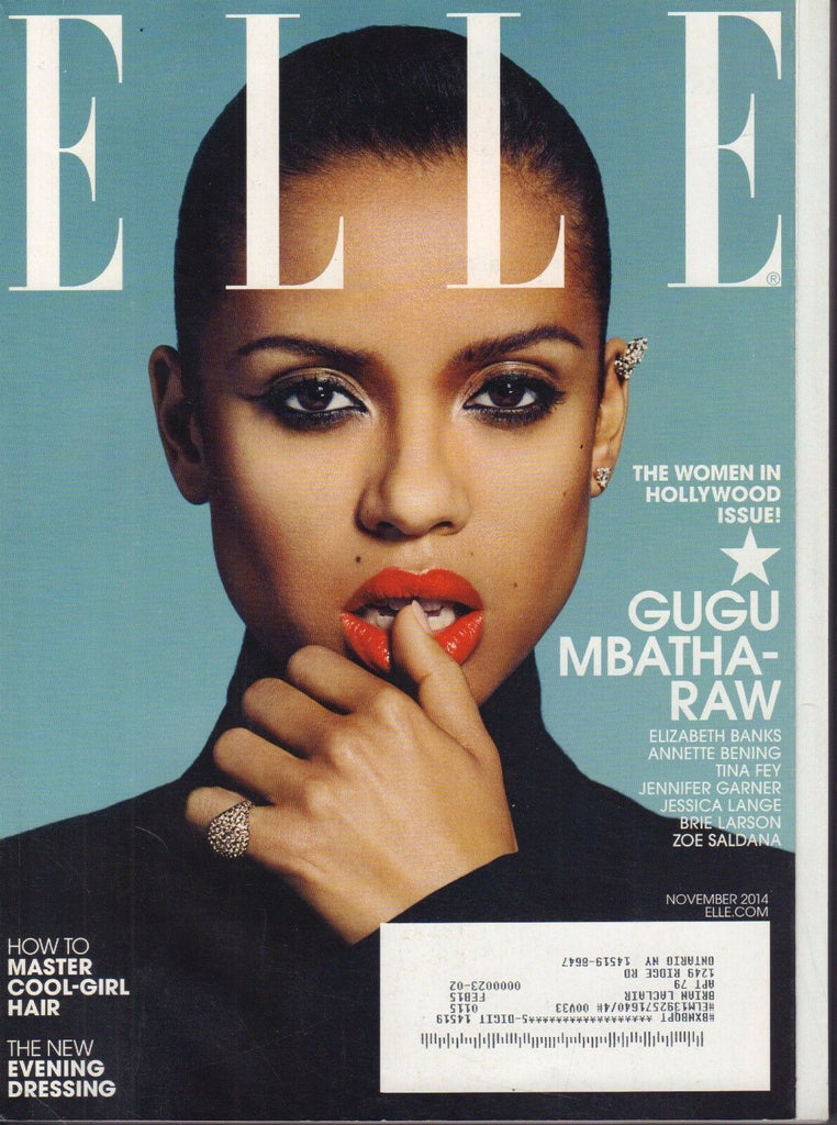 ELLE November 2014 Gugu Mbatharaw, Tina Fey Jessica Lange w/ML 052217nonDBE2