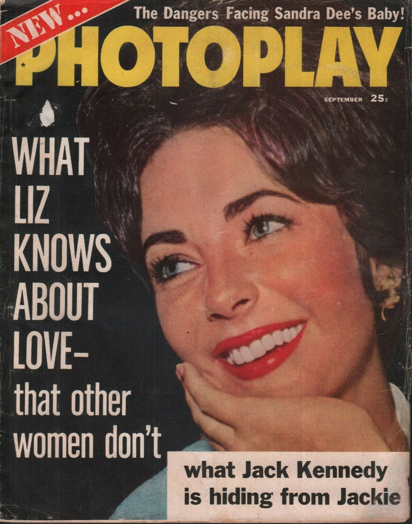 Photoplay September 1961 Jackie John F Kennedy Elizabeth Taylor 070119AME2